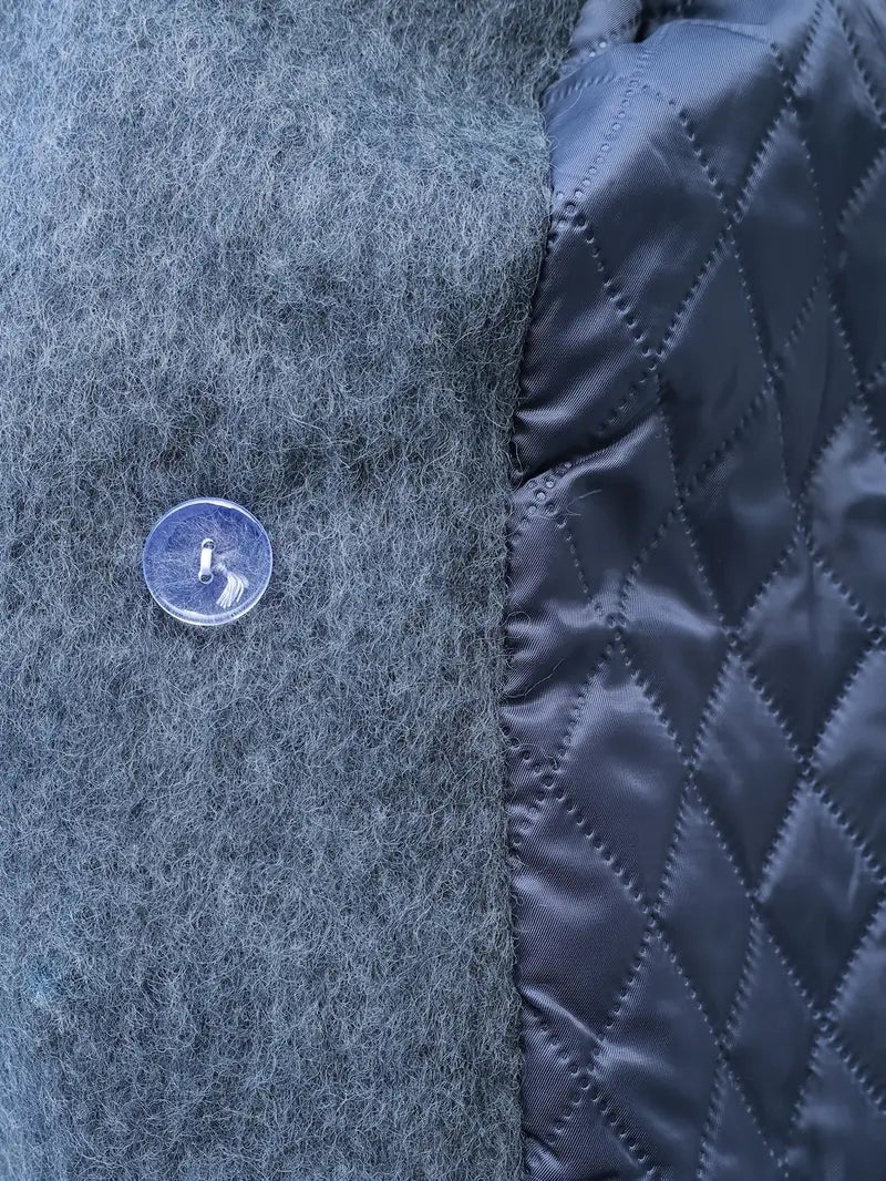 Thickened Winter New Style Woolen Long Coat with a Loose Fit And a Sophisticated Feel - The Best Choice for Autumn And Winter - Women'S Fashionable Outerwear