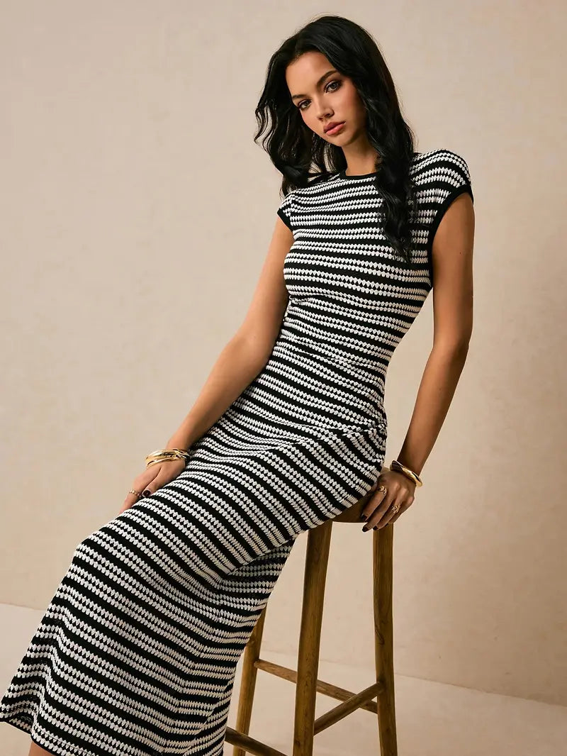 Women'S Elegant Office to Party Long Dress - Sleeveless Formal & Casual Outfit, Flattering Fit for Everyday & Special Events